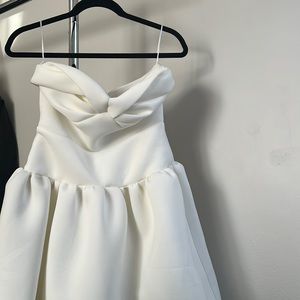 Cream ASOS Scuba Dress